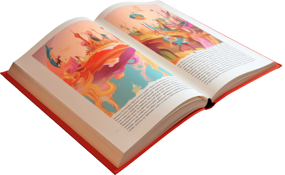 Colourful children's book illustration